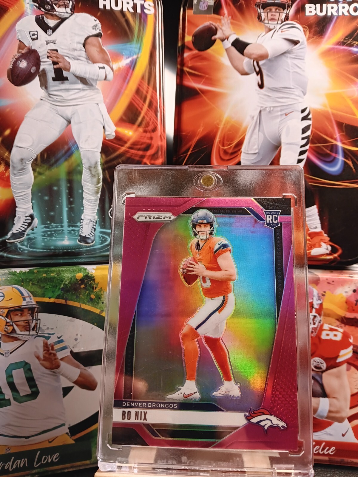 💥2024 Panini Prizm - Rookies Bo Nix #309 Pink Prizm (RC)💥