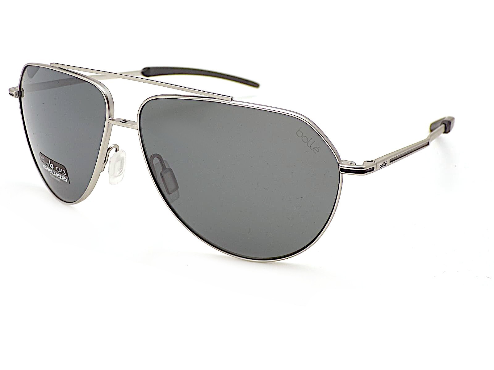 Bolle Livewire Gafas de Sol Polarizadas Mate Plata Con Tns Gris Lentes