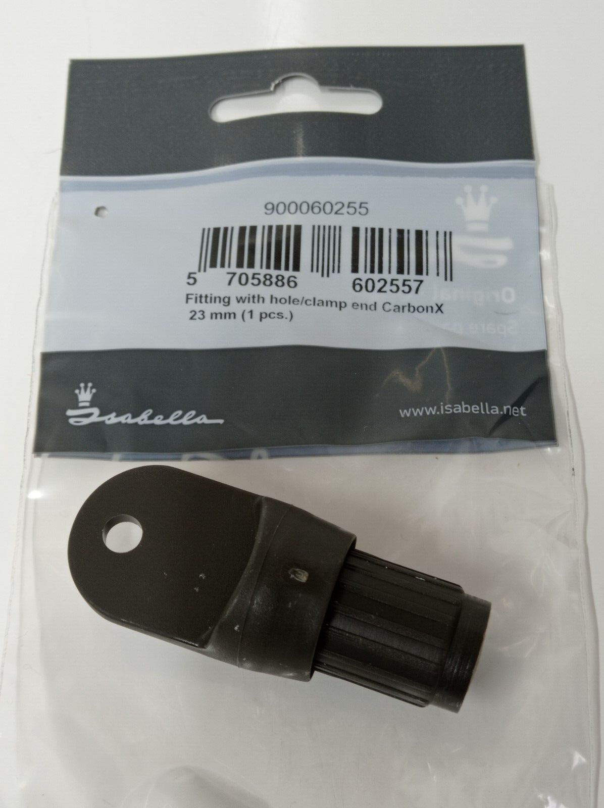 Isabella Awning 23mm Fitting With Hole Clamp End Veranda Caravan CarbonX 60255