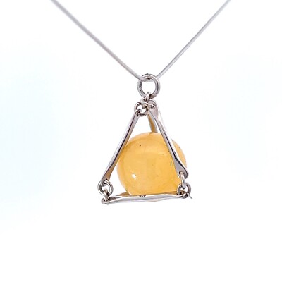 Starborn orange Quarz Anhänger Halskette (22'')