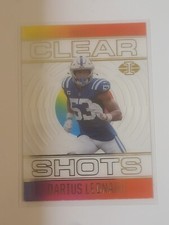 Darius Leonard CLEAR SHOTS 2021 Panini Illusions Football Card Colts