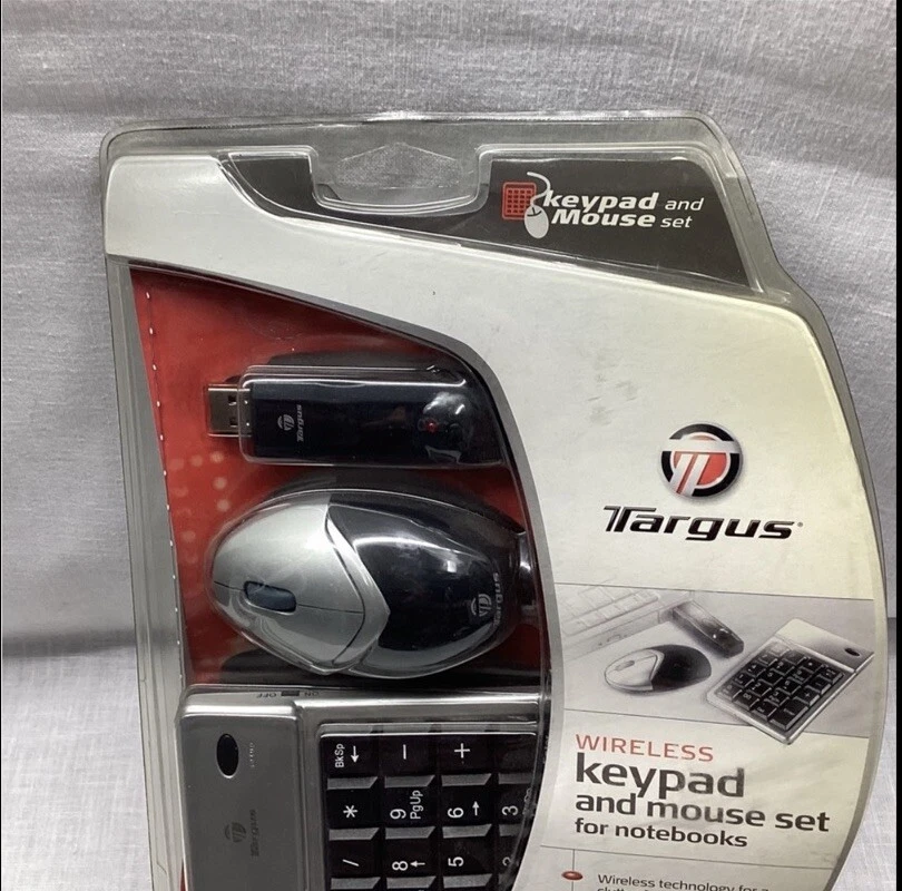 Targus Wireless Keypad & Mouse Combo PAK003U Black And Gray  - Image 3 of 4