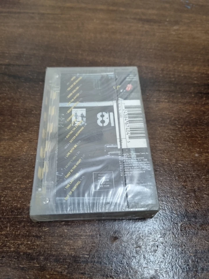 The Rolling Stones No Security INDIA Cassette SEALED RARE TAPE - Image 3 of 4
