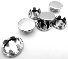 Nickel Plated Steel Cap 3/8" Hole Fit For Tube Pipe Panel All Weather Marine Use