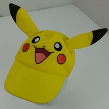 Pokemon Pikachu Kids Yellow Ball Cap Hat Fitted One Size Baseball