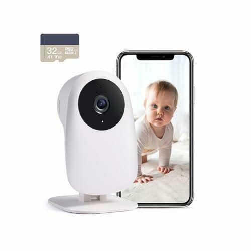 Nooie Baby Monitor Con Fotocamera Wi-Fi 360° E Scheda SD Inclusa – Visione Notturna, Audio Bidirezionale E Rilevamento Movimento AI - 5