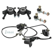 Front Drive Steering Knuckle Spindle End Ball Joiner Brake Caliper for 4 Wheeler