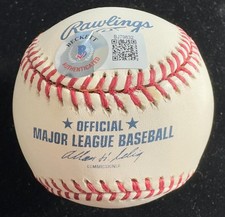 Carl Erskine Signed MLB Baseball w/ 1955 Bums Inscription Beckett