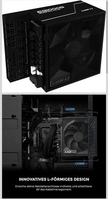 Lian Li Edge Gold 1000 PC , 1000 Watt ATX, PCIe 5.1, ATX 3.1 80 Plus Gold PSU