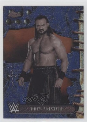 2025 Topps Chrome WWE x Cactus Jack Blue Refractor /150 Drew McIntyre #39 1ju6