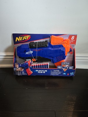 Nerf N-Strike Elite Rukkus ICS-8 Pump Action Foam Dart Blaster Gun Brand New 