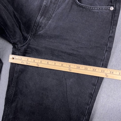 Loulou Studio Jeans Womens Size 29 (Fit 32x33) Samur Wide Leg Black Denim Italy - Picture 13 of 15