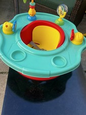 Fisher-Price Baby Activity Center Floor Seat with Tray  Toys, Multicolor