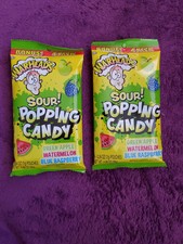 2 Bags-Warheads Sour Popping Candy, Three Flavors, Each Bag Has 4-packs