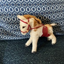 Vintage Steiff Pinto Pony Horse Mohair 5 Cute Stuffed Animal Plushie