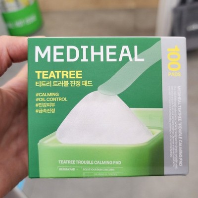 MEDIHEAL Teatree Trouble Calming Toner Pad 100 Pads Korean Skincare