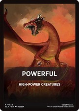 2025 Magic: The Gathering: TLA - Powerful Theme Card (#32, T, Near Mint)