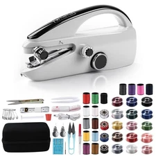 S8 Portable Mini Handheld Sewing Machine Kit Storage Box for Beginners Adults