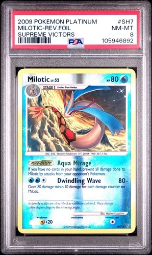 Pokemon Milotic Supreme Victors Shiny Holo Rare #SH7 PSA 8 NM-MT
