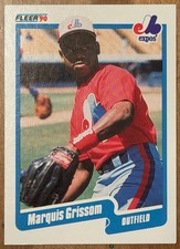 ungraded Marquis Grissom #347 [Rookie] 1990 Fleer baseball card