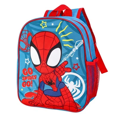 Sac à dos Enfant Spiderman Trousse École Garçon 30 cm Bleu/Rouge Zip - Photo 1/4