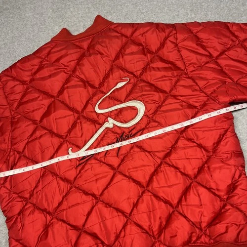 Rare Vintage Tech Nine Jacket Mens XL Quilted N9NE Strange Music Hiphop Red image 16