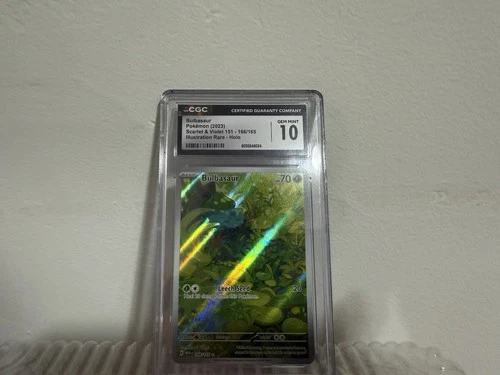 2023 POKEMON SCARLET & VIOLET 151 #166 BULBASAUR CGC 10 GEM MINT