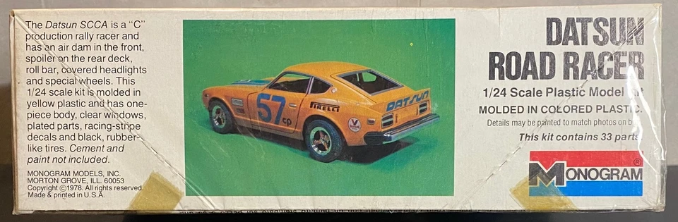 MONOGRAM 1/24 - Ref: 2110 - DATSUN  ROAD RACER - VINTAGE 1978 - Immagine 3 di 4