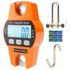 Digital Hanging Scale 660 LB 300 KG - Professional Heavy Duty Waterproof Fish...