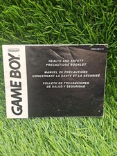 Nintendo Gameboy Health And Safety Precautions Booklet Manual Only DMG-USA-14