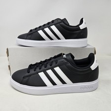 Adidas Grand Court 2.0 Black White Comfy Casual Shoes / GW9196 / Men's Size 11.5