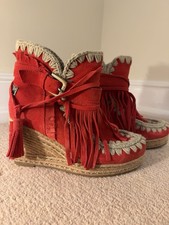 MOU Wedge espadrille heel Ankle Boots