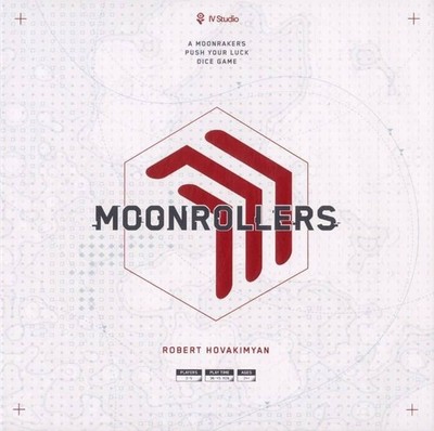 Moonrollers Atlas Box & Neoprene Mat Board Game Japan Used