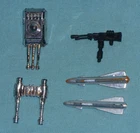 vintage GO BOTS gobots WEAPONS LOT Jeeper Creeper Blaster Tank