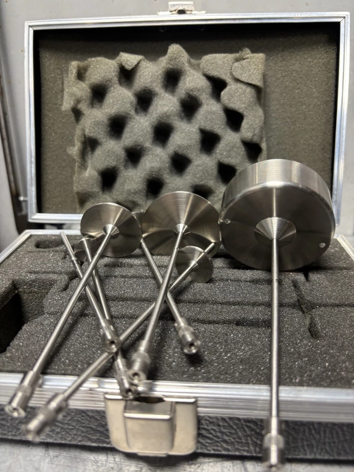 Juego de husillo viscosímetro Brookfield RV #1–7 con estuche – compatible con RV/HA/HB Foto 4 de 4