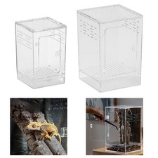 Acrylic Spider Enclosure Clear Reptile Terrarium for Chameleon Beetle Turtle