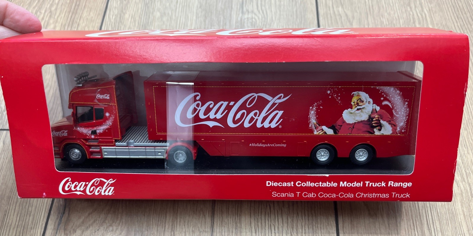 Oxford Scania T Cab Coca Cola Christmas Truck 76tcab004cc Die Cast 1:76