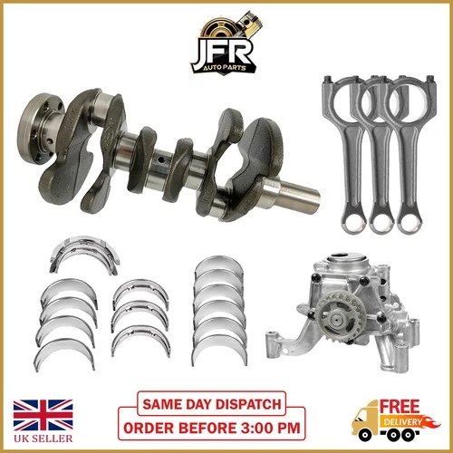 FORD FOCUS FIESTA 1.0 ECOBOOST CRANKSHAFT WITH BEARINGS OIL PUMP & CONROD SET X3