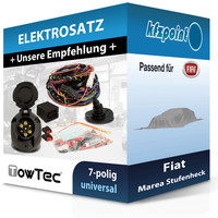 FüR Fiat Marea Stufenheck 05.1996-12.2002 Towtec E-Satz 7Polig Universell Neu