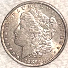1889 P Morgan nice coin lots of luster bright & white free shipping Sigma test++