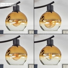 HOFSTEIN Cesaro Lampa sufitowa Lampa sufitowa Metal / Szkło w kolorze czarnym / złotym / przezroczystym