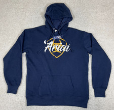 ARIAT Hoodie Real Shield Logo Women's Small Blue Pull Over Sweatshirt NEW