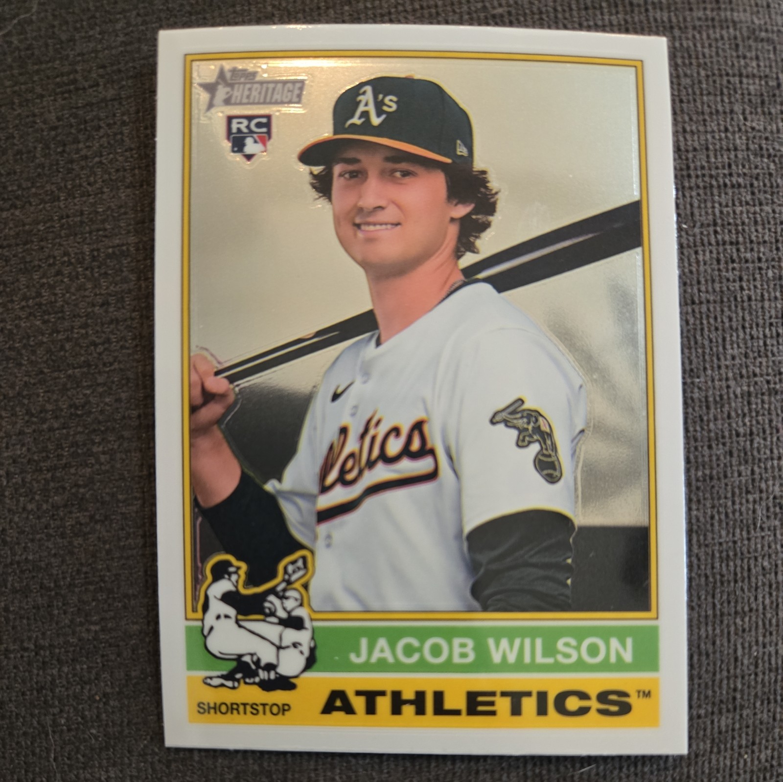 JACOB WILSON 2025 TOPPS HERITAGE BASEBALL WHITE CHROME SP RC #15
