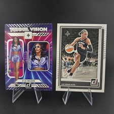 2025 Donruss WNBA #13 A'ja Wilson Tunnel Vision & Base -Aces