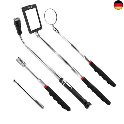 ANCLLO Geschenke für Männer, 5PCS Telescoping Magnetic Pick Up Tool Kit mit 1 l