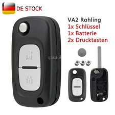 Klapp Schlüssel Gehäuse + Batterie für Renault Clio Modus Twingo Mercedes Citan Klapp Schlüssel Gehäuse + Batterie für Renault Clio Modus Twingo Mercedes Citan