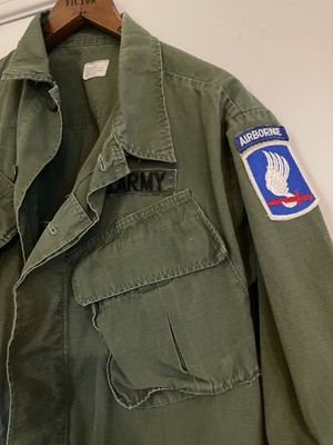 VIETNAM Early STERLING JUMP WINGS/OVAL Jungle Jacket/Ribbons-173rd