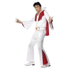 Elvis Presley Jumpsuit Fancy Dress Costume Adult Mens Medium