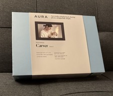AURA Digital Frame Stone Collection Carver Basalt AFCF24-BLK NEW  Sealed 