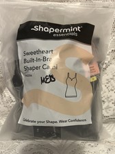 Shapermint Essentials Sweetheart Built-In Bra Shaper Cami Size MEDIUM - BLACK